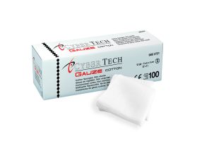 Compresses tissées non stériles 5 x 5 cm 12 plis - boîte de 100